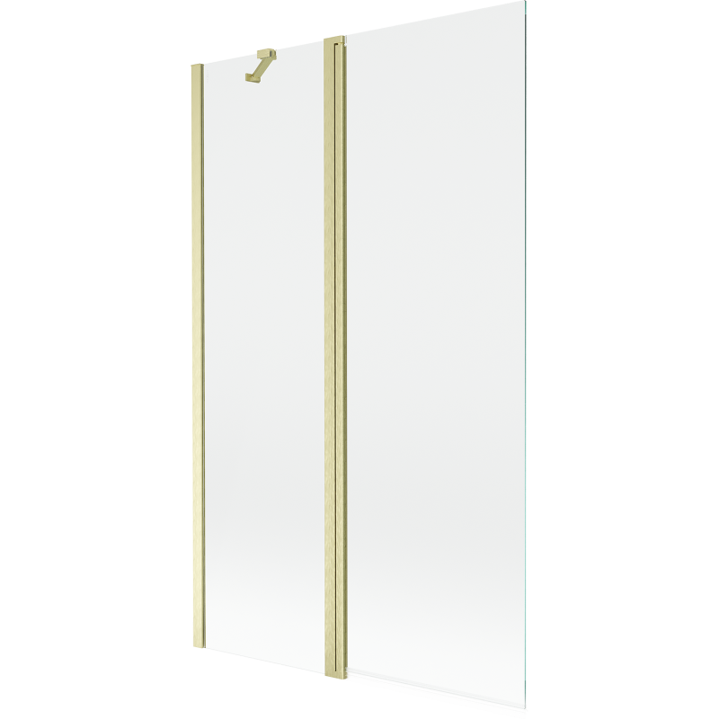 Mexen Mist vonia sienelė 2-aukščių 110 x 150 cm, permatoma, auksinė šlifuota - 8A9-110-011-55-00
