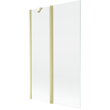 Mexen Mist vonia sienelė 2-aukščių 110 x 150 cm, permatoma, auksinė šlifuota - 8A9-110-011-55-00