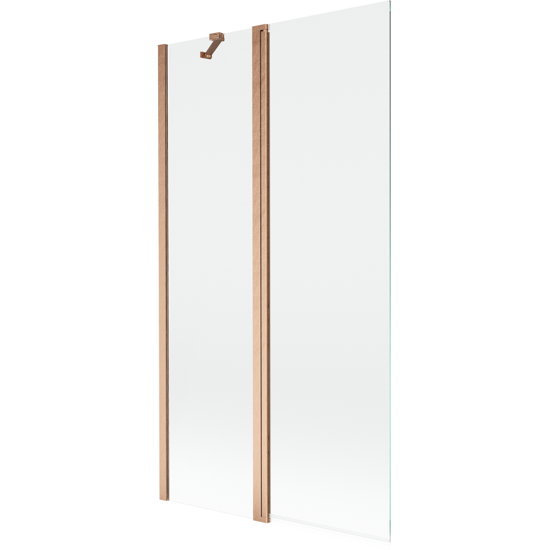 Mexen Mist dušo pertvaras, 2 dalių, 100 x 150 cm, permatomas, šlifuotas varis - 8A9-100-011-65-00