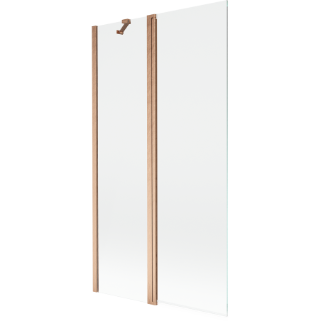 Mexen Mist dušo pertvaras, 2 dalių, 100 x 150 cm, permatomas, šlifuotas varis - 8A9-100-011-65-00