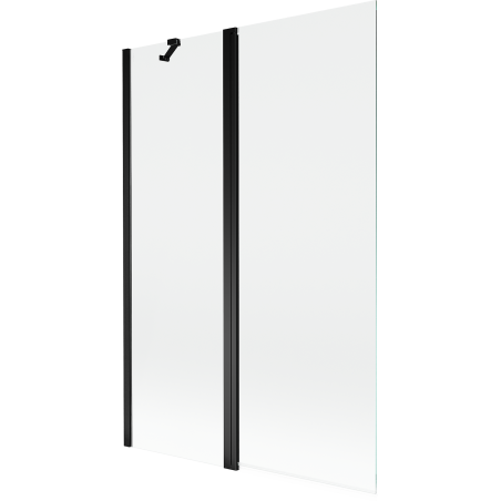 Mexen Mist dušo sienelė 2-jų dalių 120 x 150 cm, skaidri, juoda - 8A9-120-011-70-00