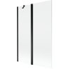 Mexen Mist dušo sienelė 2-jų dalių 120 x 150 cm, skaidri, juoda - 8A9-120-011-70-00