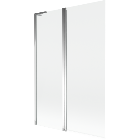 Mexen Mist L vonios ekranas, 2-dalių 120 x 150 cm, skaidrus, chromas - 8A9L-120-011-01-00