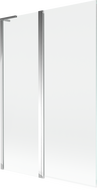 Mexen Mist L vonios ekranas, 2-dalių 120 x 150 cm, skaidrus, chromas - 8A9L-120-011-01-00