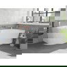 Mexen Silo vonia laisvai pastatoma šoninė dešinė rifliuota 170 x 80 cm, balta, perteklius rožinis auksas - 52891708000P-60