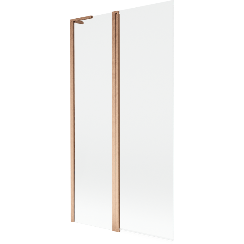 Mexen Mist L vonios ekrano durys, 2 varčios, 100 x 150 cm, skaidrus, šepečio varis - 8A9L-100-011-65-00