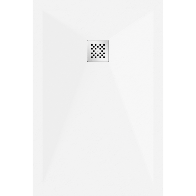 Mexen Stone+ stačiakampė kompozitinė dušo padėklas 100 x 90 cm, balta - 44109010