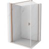Mexen Mist-B atvira dušo kabina 70 x 80 cm, skaidrus, poliruotas varis - 8A2T-070-080-65-00