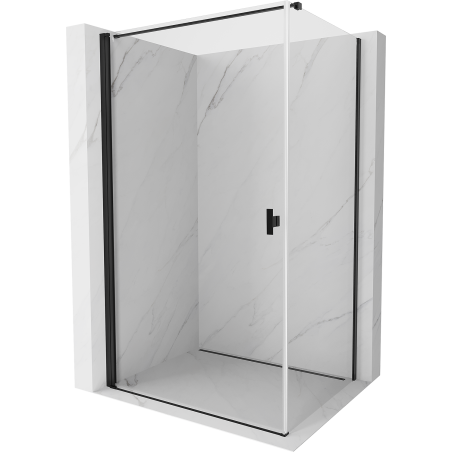Mexen Mist-B prausimosi kabina 70 x 75 cm, permatoma, juoda - 8A2T-070-075-70-00