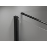 Mexen Mist-B 70 x 100 cm pakrečiamos dušo kabinos, skaidrus, juodas - 8A2T-070-100-70-00