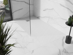 Mexen Stone+ stačiakampė kompozicinė dušo padėklas 200 x 90 cm, baltas - 44109020
