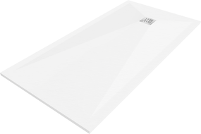 Mexen Stone+ stačiakampė kompozicinė dušo padėklas 200 x 90 cm, baltas - 44109020