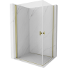 Mexen Mist-B Duo dvi sprchinė kabina 85 x 80 cm, skaidri, auksinė - 8A2-085-080-50-00