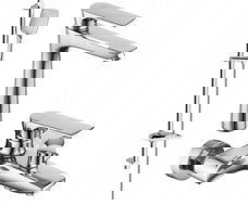 Mexen Axel DB62 vonios komplektas, chromas - 73813DB62-00