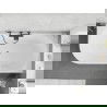 Mexen Silo laisvai pastatoma kampinė dešinė rifliuota vonia 170 x 80 cm, balta/juoda, juodas persipylimas - 52891708075P-70