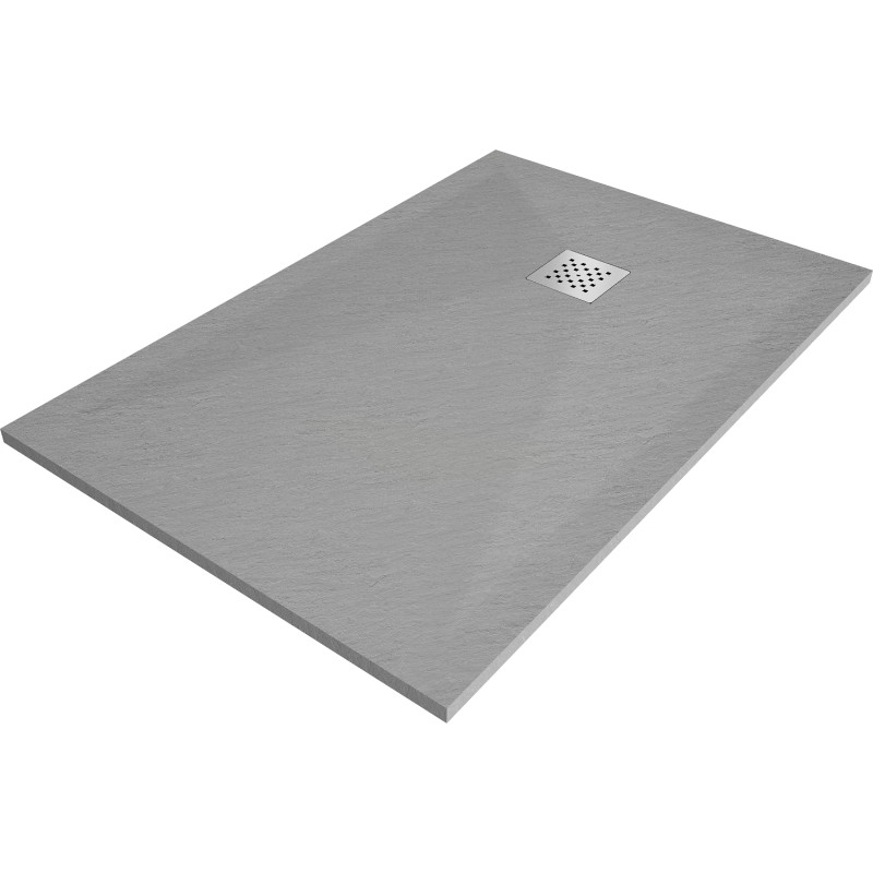 Mexen Stone+ kompozitinis stačiakampis dušo padėklas 100 x 70 cm, pilkas-betoninis - 44617010