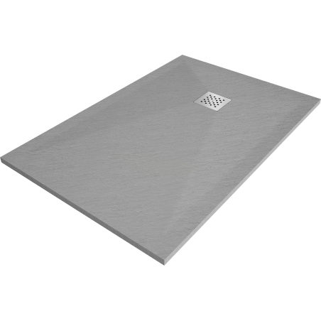 Mexen Stone+ stačiakampė kompozicinė dušo padėklas 100 x 70 cm, pilkai-betoninė - 44617010