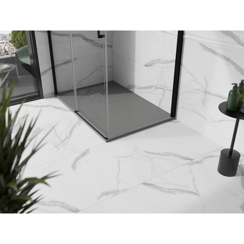 Mexen Stone+ stačiakampė kompozitinė dušo danga 110 x 70 cm, pilka-betoninė - 44617011