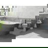 Mexen Silo laisvai pastatoma vonia kairinė briaunuota 170 x 80 cm, balta/pilka, perėjimas nikeliu šveistas - 52891708062L-97