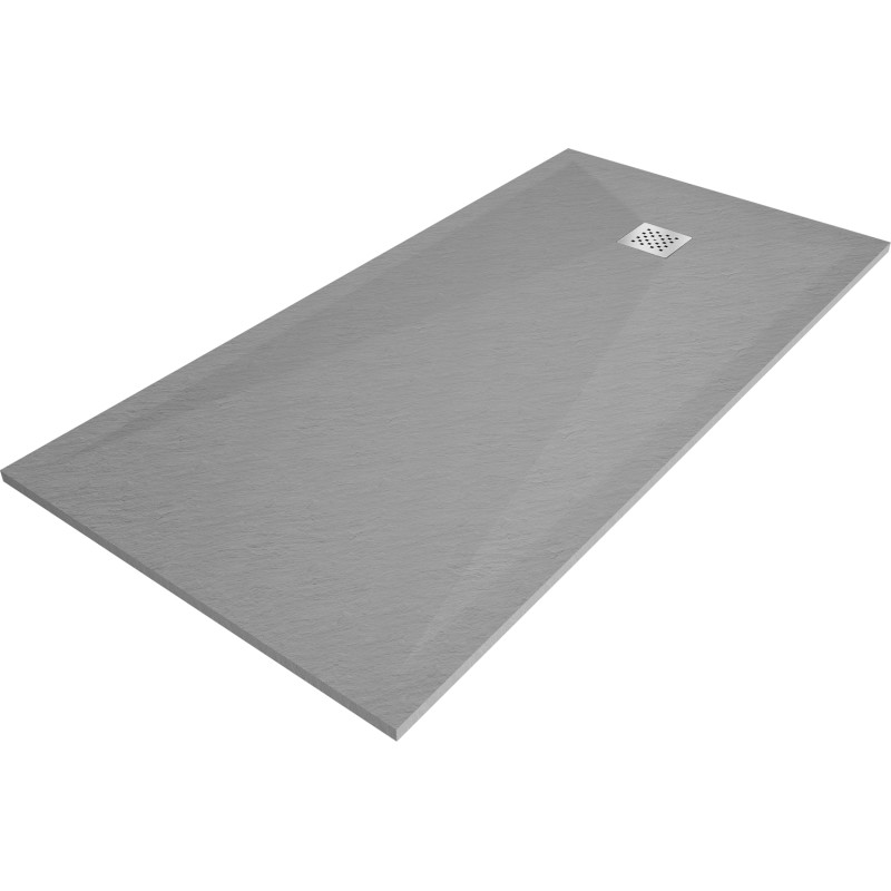 Mexen Stone+ stačiakampis kompozitinis dušo padėklas 160 x 70 cm, pilkai betono - 44617016