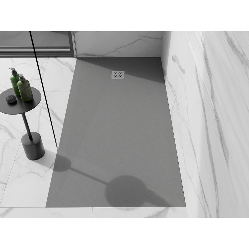 Mexen Stone+ stačiakampis kompozitinis dušo padėklas 160 x 70 cm, pilkai betono - 44617016
