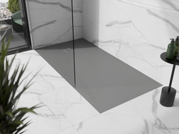 Mexen Stone+ stačiakampis kompozitinis dušo padėklas 160 x 70 cm, pilkai betono - 44617016