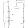 Mexen T62 dušo stulpelis, Juoda - 798626293-70