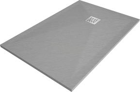 Mexen Stone+ stačiakampė kompozitinė dušo kabina 130 x 80 cm, pilkai betoninė - 44618013