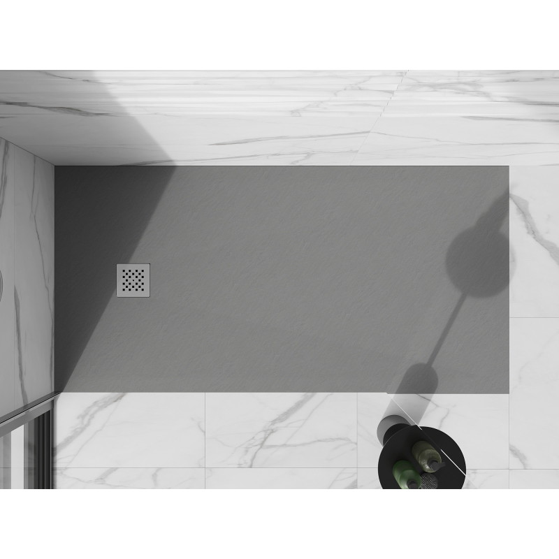 Mexen Stone+ stačiakampė 200 x 80 cm kompozicinė dušo padėklas, pilka-betonas - 44618020