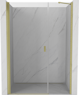 Mexen Mist-B varstomos dušo durys 110 cm, permatomos, auksinė šlifuota - 8A2-110-001-55-00