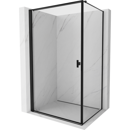 Mexen Mist-B kairenÃ« kabina 90 x 95 cm, juoda rÃ„Â—mas, juoda - 8A2T-090-095-70-70-L