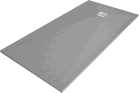 Mexen Stone+ Kompozitinis stačiakampis dušo padėklas 160 x 90 cm, Pilka-Betonas - 44619016