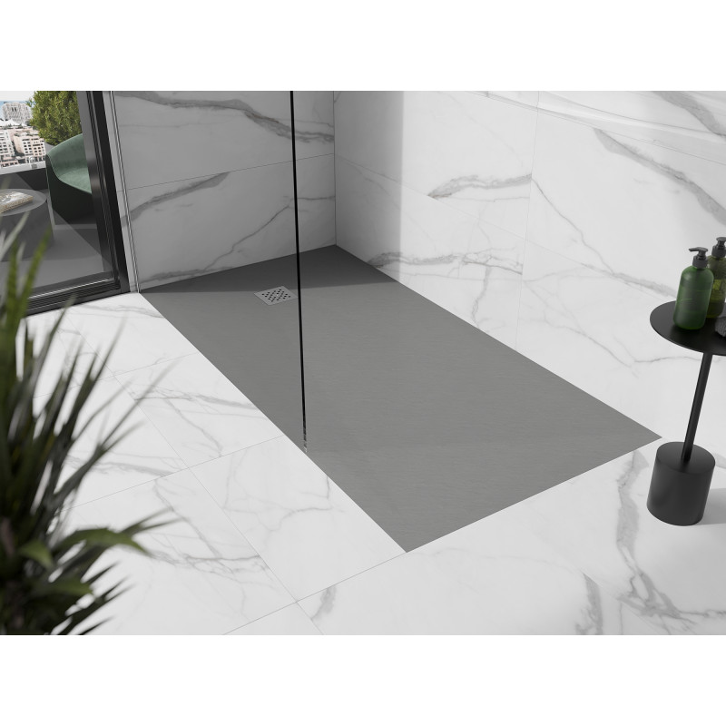 Mexen Stone+ stačiakampis kompozitinis dušo padėklas 180 x 90 cm, pilkas-betoninis - 44619018
