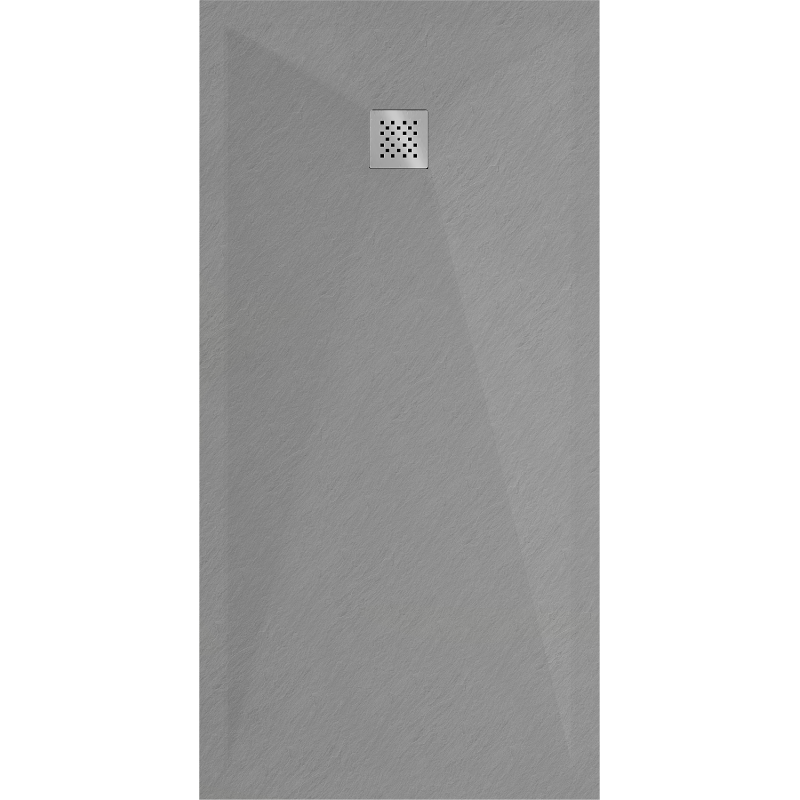 Mexen Stone+ stačiakampio formos kompozicinė dušo kabina 200 x 90 cm, pilka-betoninė - 44619020