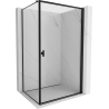Mexen Mist-B dušo kabina dešinė 80 x 85 cm, juodas rėmas, juoda - 8A2T-080-085-70-70-P