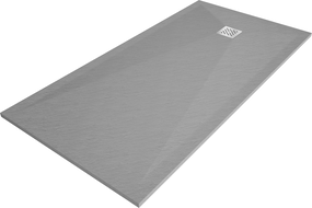 Mexen Stone+ stačiakampė kompozitinė dušo padėklas 160 x 100 cm, pilkas-betonas - 44611016