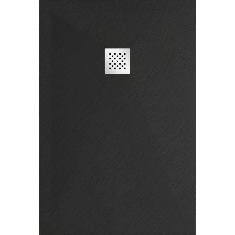 Mexen Stone+ stačiakampis kompozitinis dušo padėklas 80 x 70 cm, juodas - 44707080