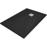 Mexen Stone+ stačiakampis kompozitinis dušo padėklas 100 x 70 cm, juodas - 44707010