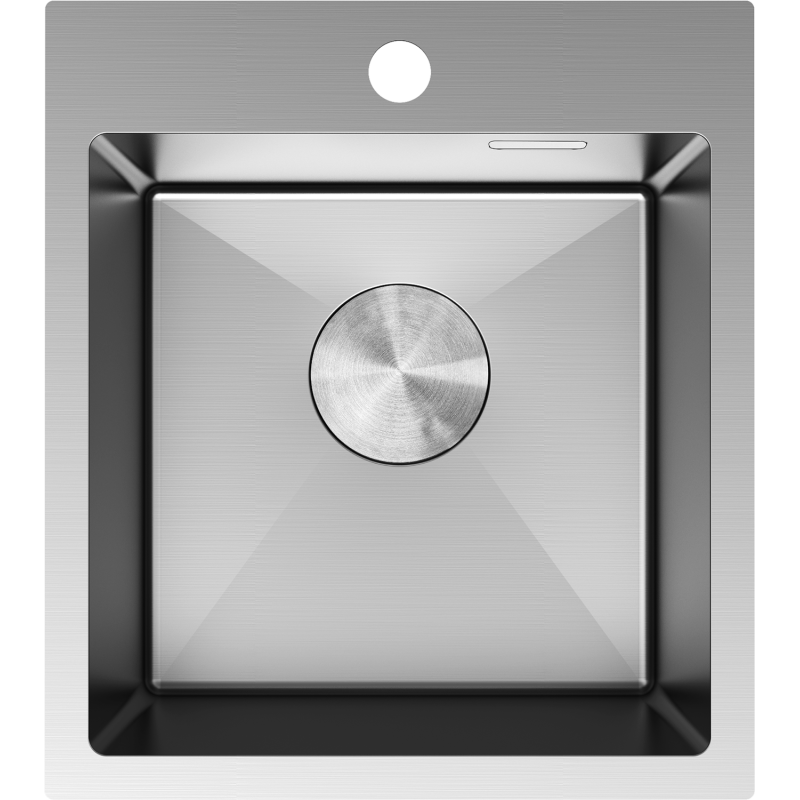 Mexen Solix plieninė kriauklė 1 skyrius 400 x 450 mm, inox - 6401401000-01