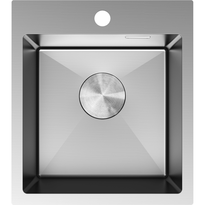 Mexen Solix plieninė kriauklė 1 skyrius 400 x 450 mm, nerūdijantis plienas - 6401401000-01