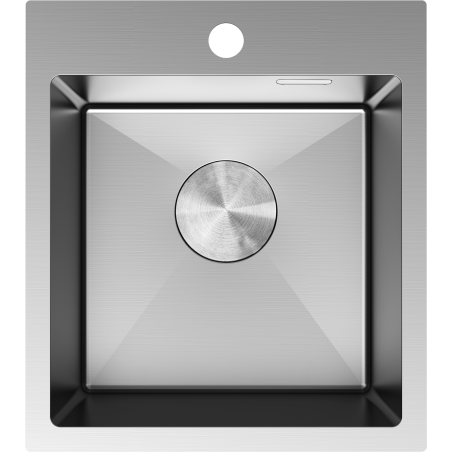 Mexen Solix plieninė kriauklė 1 skyrius 400 x 450 mm, nerūdijantis plienas - 6401401000-01