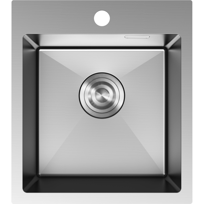 Mexen Solix plieninė kriauklė 1 skyrius 400 x 450 mm, nerūdijantis plienas - 6401401000-01