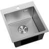 Mexen Solix plieninė kriauklė 1 skyrius 400 x 450 mm, inox - 6401401000-01