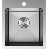 Mexen Solix plieninė virtuvės kriauklė 1 skyrius 400 x 450 mm, inox HC - 6401401000-01HC