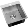 Mexen Solix vienos kameros plieninė kriauklė 400 x 450 mm, inox HC - 6401401000-01HC