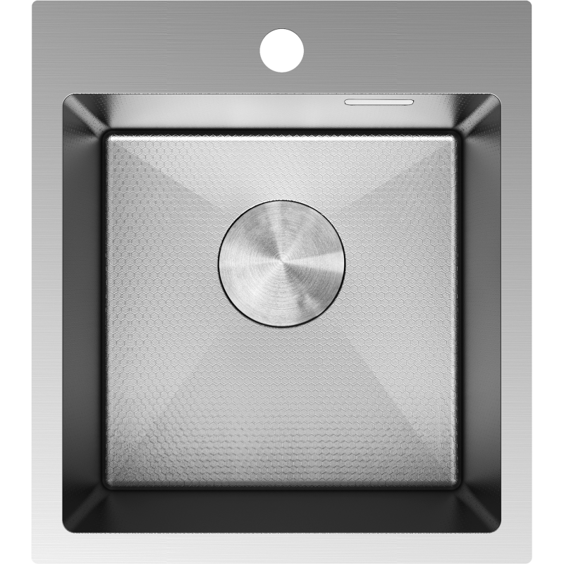 Mexen Solix plieninė virtuvės kriauklė 1 skyrius 400 x 450 mm, inox HC - 6401401000-01HC