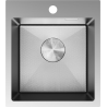 Mexen Solix plieninė virtuvės kriauklė 1 skyrius 400 x 450 mm, inox HC - 6401401000-01HC
