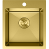 Mexen Solix nerūdijančio plieno virtuvės kriauklė su viena kamera 400 x 450 mm, auksinė - 6401401000-55