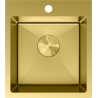Mexen Solix nerūdijančio plieno virtuvės kriauklė su viena kamera 400 x 450 mm, auksinė - 6401401000-55