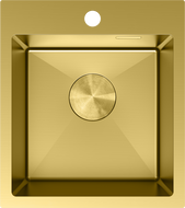 Mexen Solix nerūdijančio plieno virtuvės kriauklė su viena kamera 400 x 450 mm, auksinė - 6401401000-55